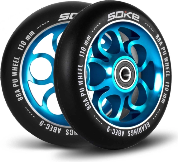 Soke rollerkerekek 110 mm kék, 2 db
