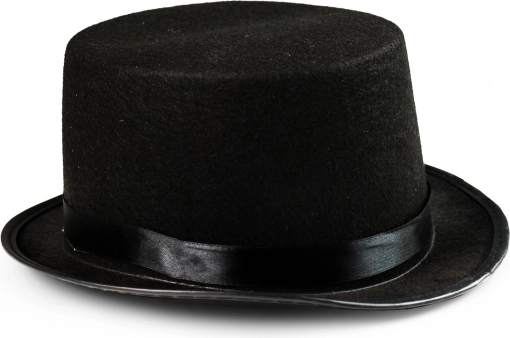 Elegáns fekete cilinder felnőtteknek