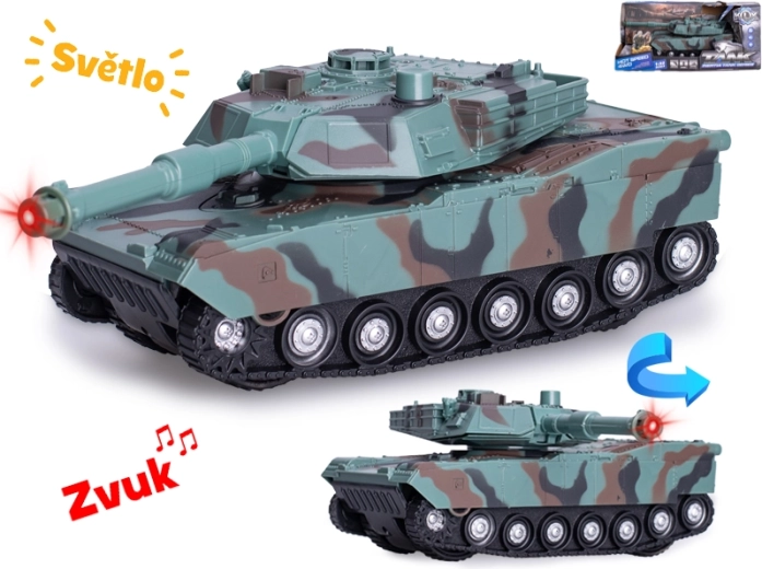 24 cm-es tank 1:32 méretarányban fény- és hangeffektekkel