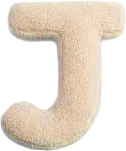 Mealini plüss J betű, krémszínű - 1 db