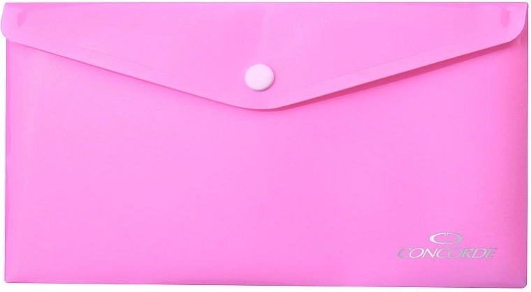DL méretű patentos irattartó mappa, pasztell rózsaszín, CONCORDE