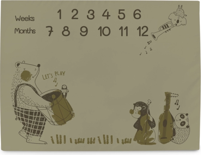Ceba Baby mérföldkő fotózós alátét basic band 92 × 72 cm