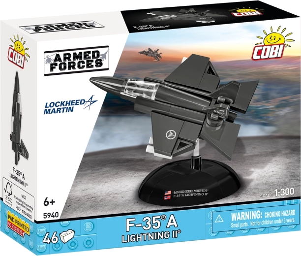 Cobi Armed Forces F-35A Lightning II norvég légierő 1:300 (46 db alkatrész)