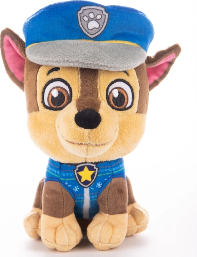 A Tlap Patrol Chase plüssfigura karácsonyi pulóverben, 18 cm