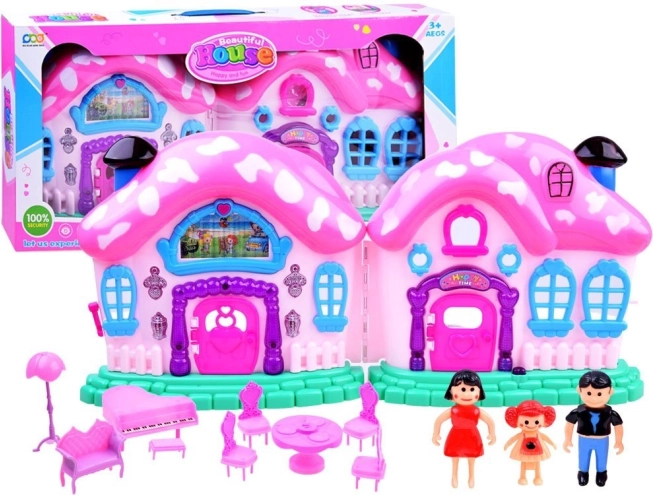 Varázslatos összecsukható házikó bútorokkal