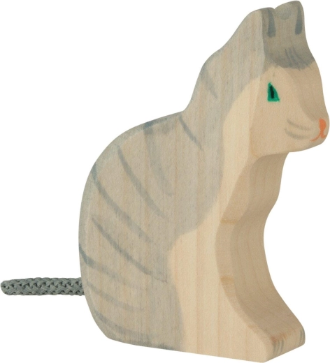 Holztiger ülő macska - 1 darab