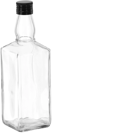 Whisky üvegpalack 500 ml, 28 mm-es fém csavaros kupakkal