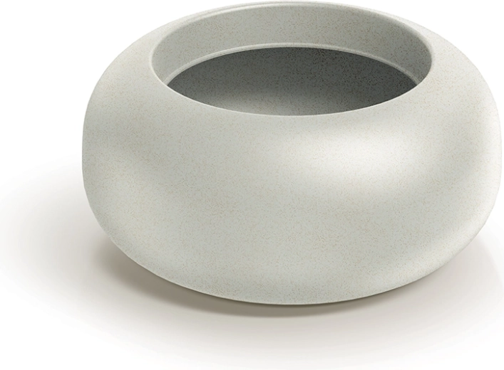 ULPHO BOWL virágtál 48 cm – homokszín, kültéri és beltéri virágcserép