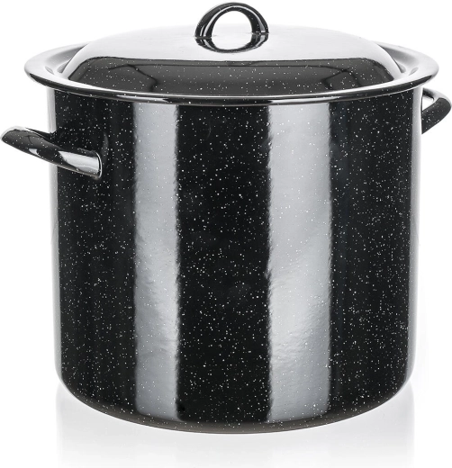 Zománcozott lábas fedővel 24 cm, 7,5 l