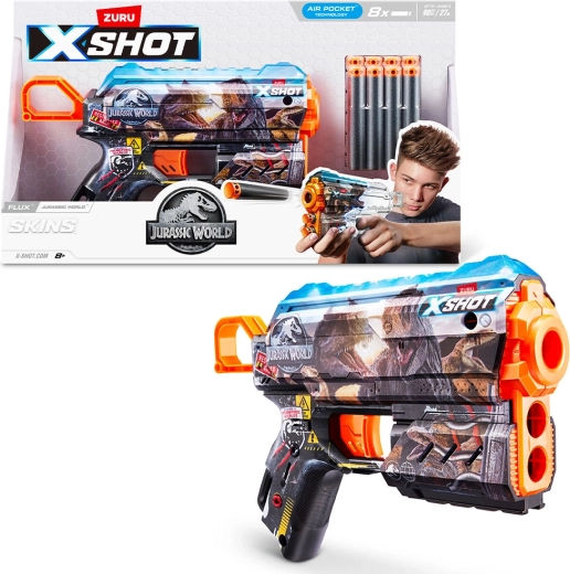 X-SHOT Jurassic World Skins Series 1 vízgolyós pisztoly (8 db)