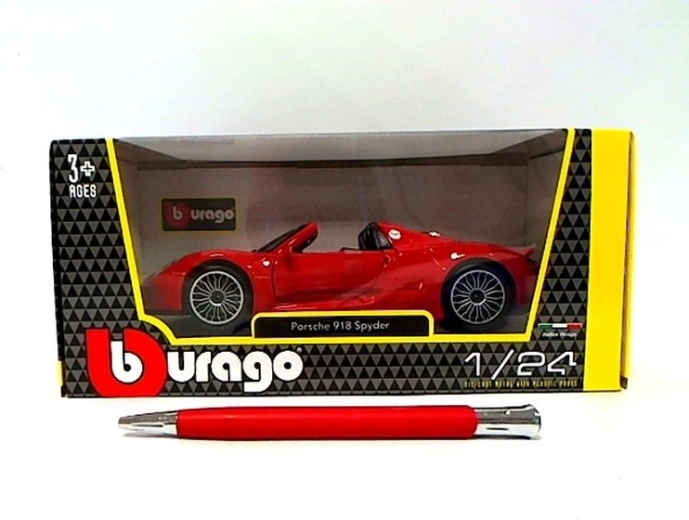 Bburago Porsche 918 Spyder piros 1:24 - 1 db