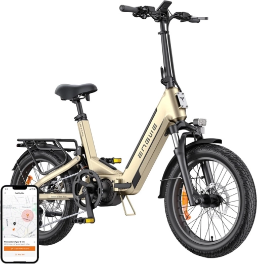 Engwe L20 3.0 Pro összecsukható városi elektromos kerékpár 20" arany