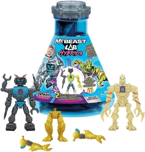 MrBeast Lab Hybrids Multipack – keverhető 2 az 1-ben akciófigura