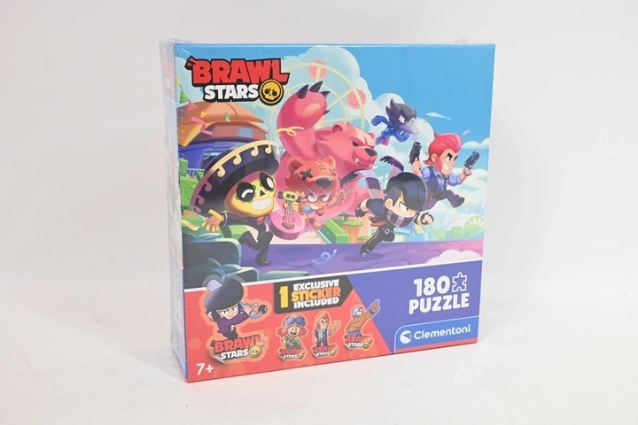 Clementoni Brawl Stars gyermek puzzle 180 darabos, négyzet alakú dobozban