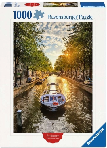 Ravensburger puzzle – Hajózás az amszterdami csatornákon, 1000 darab