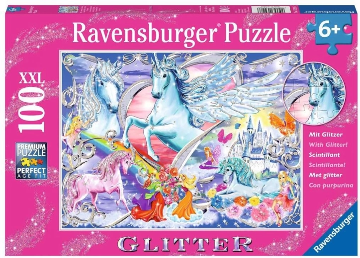 RAVENSBURGER Csillogó puzzle Lóálom XXL 100 darab