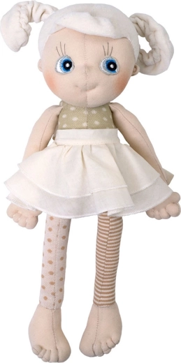 Rubens Barn EcoBuds daisy, első puha baba bio pamutból 35 cm