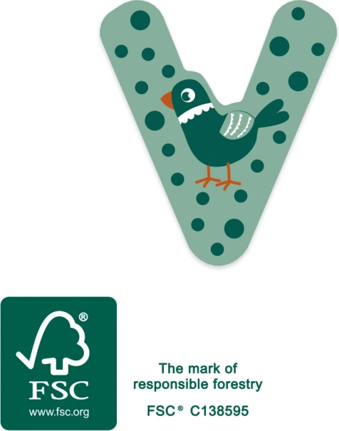 Small foot fa betű V