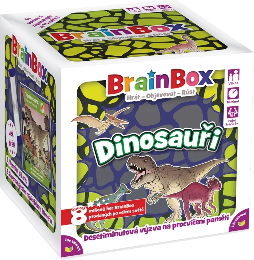 BrainBox Dinoszauruszok – memória- és megfigyelőkártyajáték