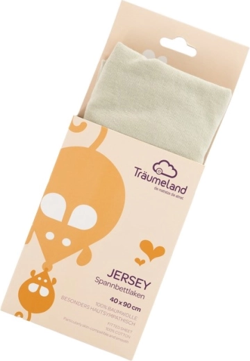 Träumeland jersey gumis lepedő 40 × 90 cm Desert Sage