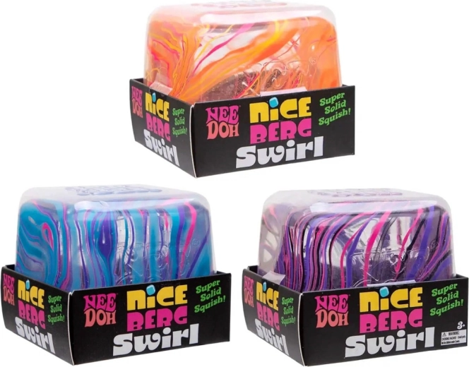 Schylling NeeDoh szorító kocka Nice Berg Swirl