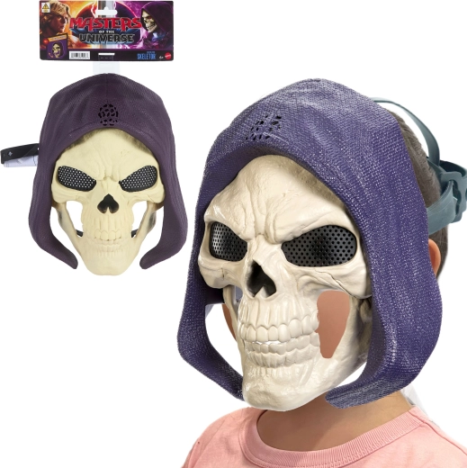 Gyerek Skeletor maszk a Masters of the Universe-ból mozgatható állkapoccsal és hangokkal