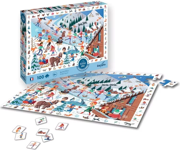 Sentosphere puzzle téli sportok 100 darab
