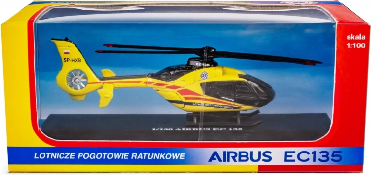 Fém helikoptermodell AIRBUS EC135 Légimentő szolgálat 1:100