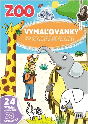 Állatkerti színező matricákkal