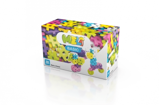 MELI Basic Pink építőkészlet, 50 darab