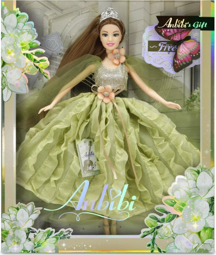 Anbibi virágos baba Lenicska 28 cm