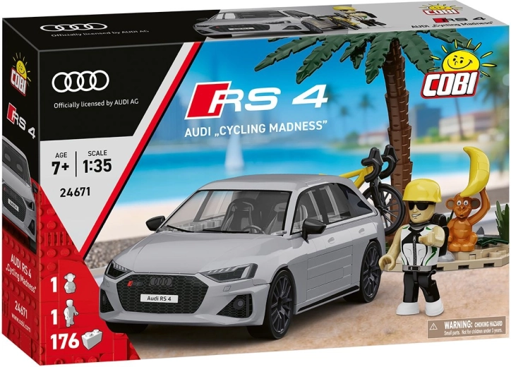 COBI Audi RS4 Cycling Madness építő készlet 1:35 méretarányban