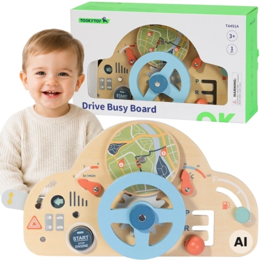 Tooky Toy fa oktató kormány gyerekeknek 3+