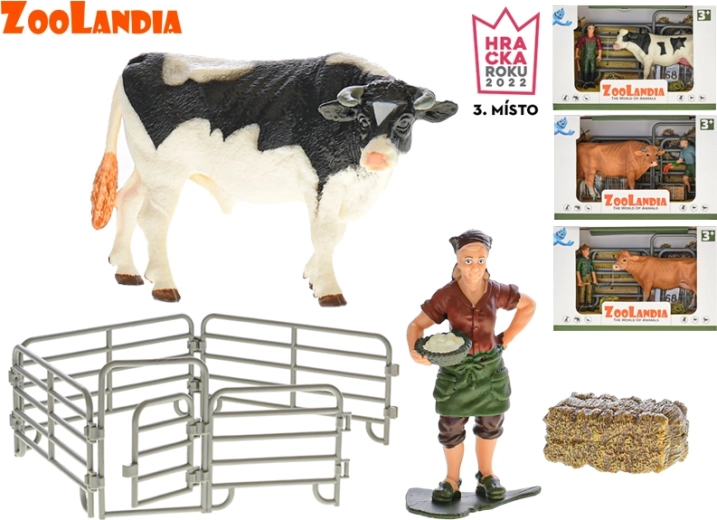 Zoolandia tehén kiegészítőkkel – farm figurája (4 változat)