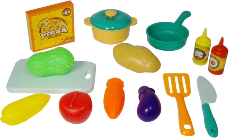 Színes gyerek konyhai edénykészlet