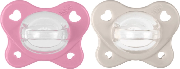 Chicco PhysioForma Dual Soft cumik rózsaszín 6–16 hónapos korban, 2 db