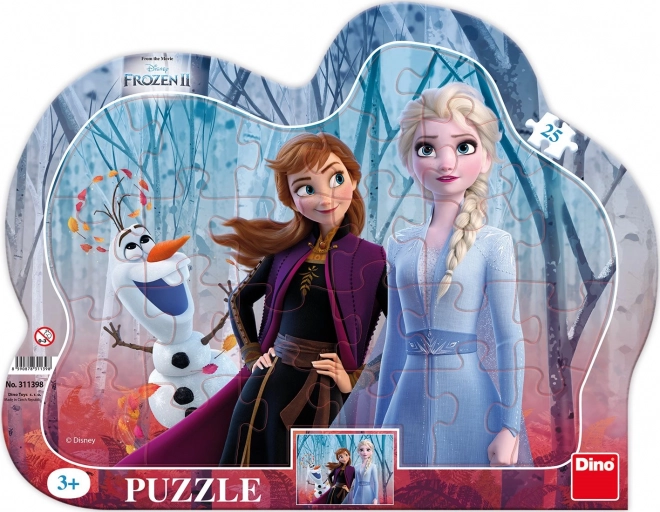Frozen II puzzle Olaf-fal, 25 darab