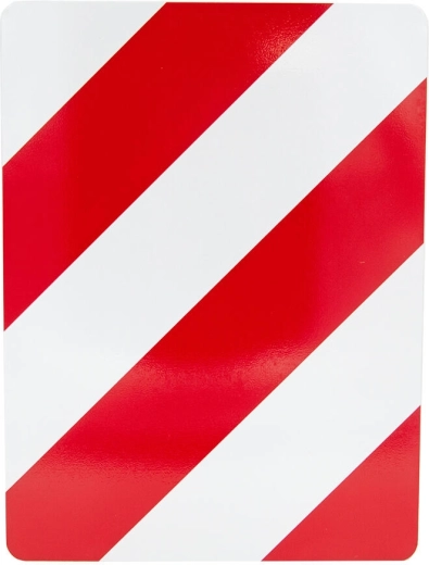 Reflexiós figyelmeztető tábla 30 × 40 cm jobb oldali alumínium