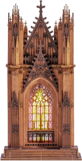 RoboTime Rolife 3D fa kirakó – gótikus katedrális Twin Tower LED-del