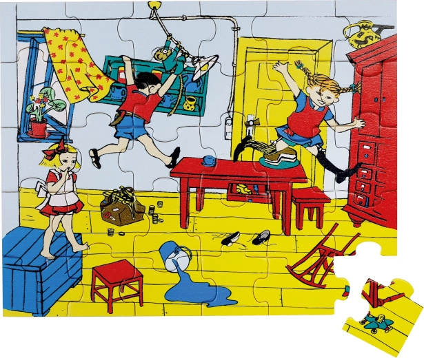 Pippi Longstocking fa puzzle – 30 darab