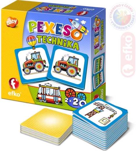 Efko baby pexeso – technika és közlekedési eszközök
