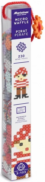 Marioinex Micro Waffle kalóz építőkészlet, 230 darab