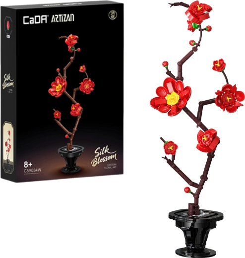 CaDA Silk Blossom építőszett – kockákból készült virágdekoráció