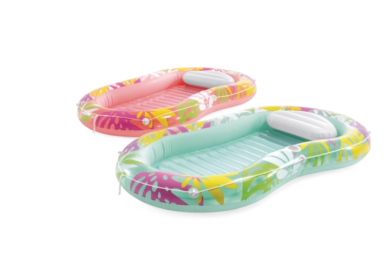 Felfújható fekvőmatrac párnával – Tropical Oasis