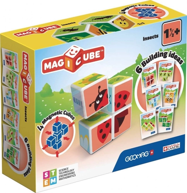 GEOMAG Mágneses kockák Magicube Rovarok