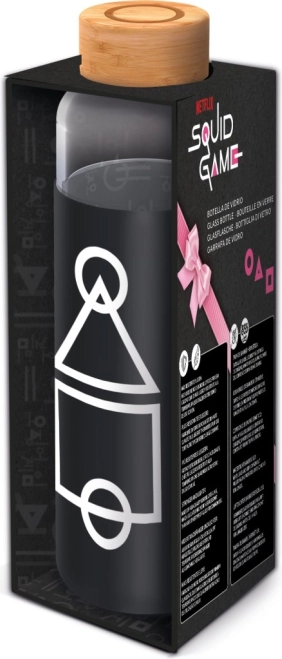 Üveges palack huzattal 585 ml SQUID GAME