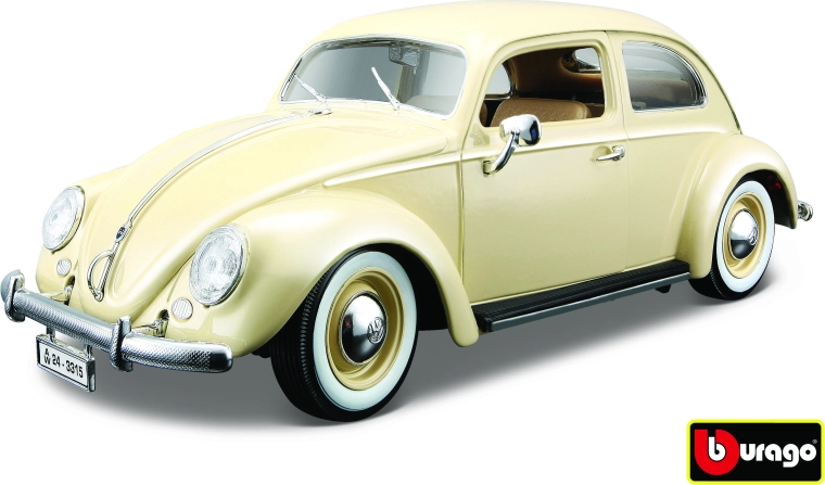 BBU Volkswagen Käfer-Beetle 1955 bézs színű autómodell 1:18