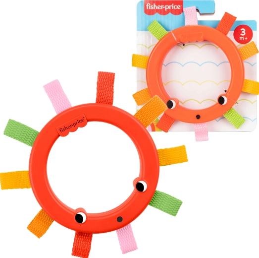 Szenzoros karika – csörgő babáknak Sötétvörös FISHER-PRICE