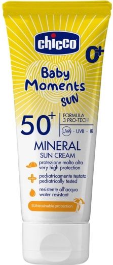 Chicco gyermek ásványi napvédő krém SPF 50+ 75 ml