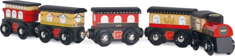 Le Toy Van Royal Express fa vonat vagonokkal